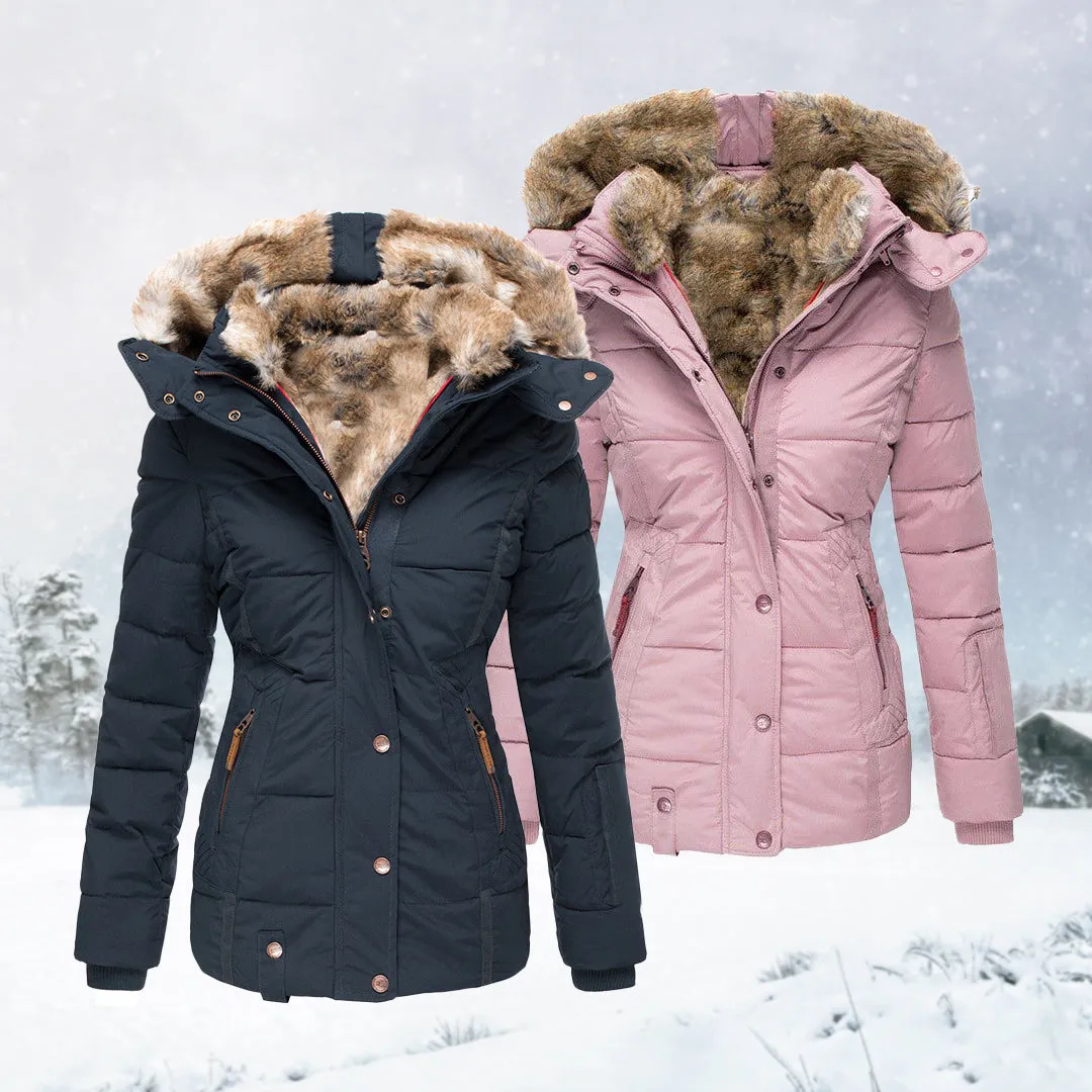 Liana | Elegant fur-lined coat