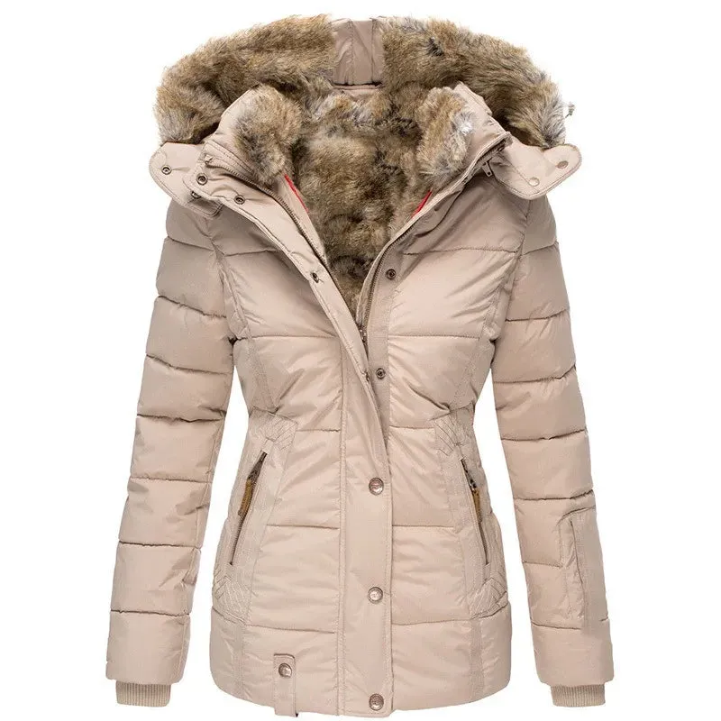 Liana | Elegant fur-lined coat