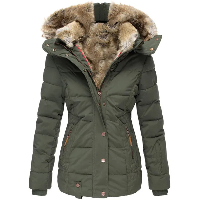 Liana | Elegant fur-lined coat