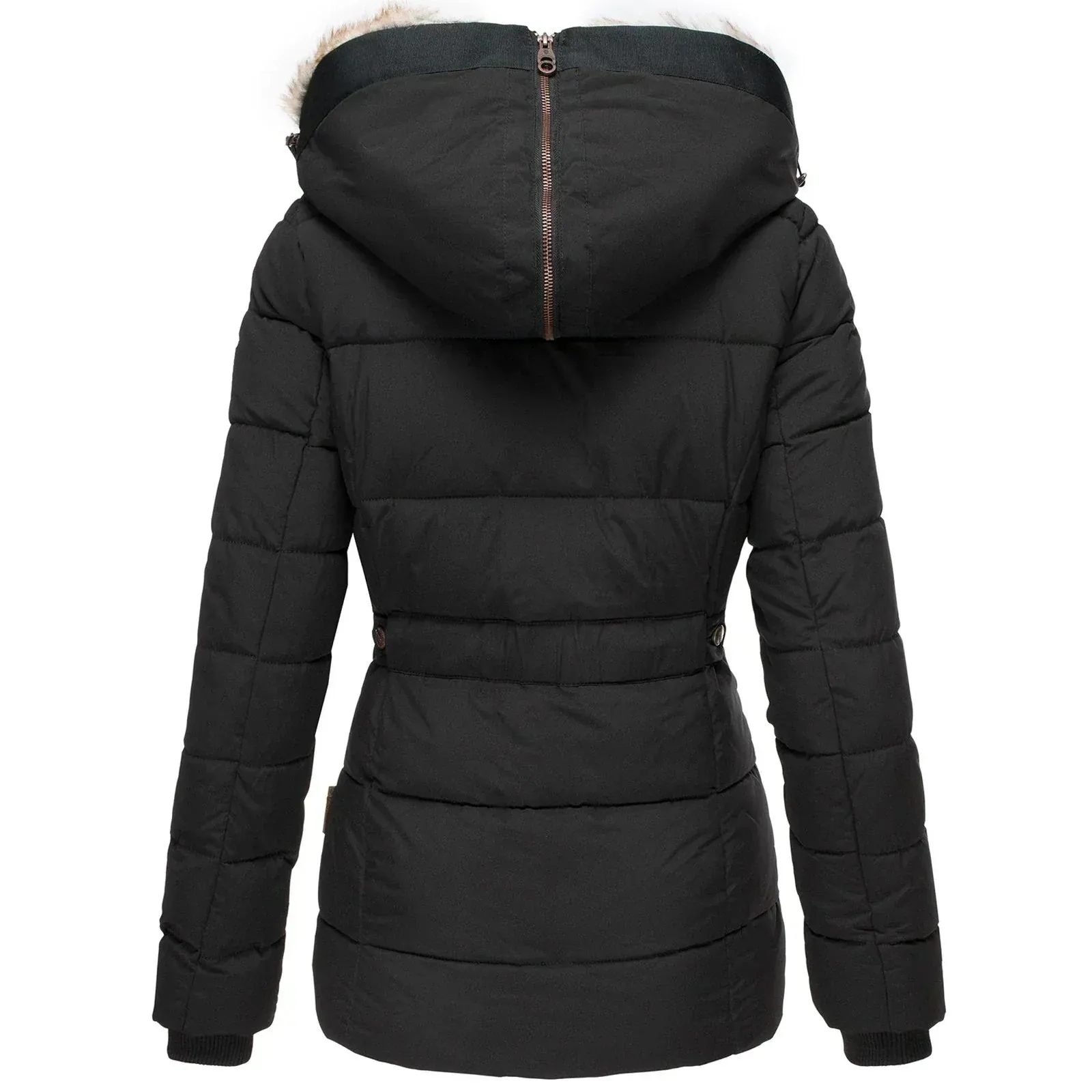 Liana | Elegant fur-lined coat