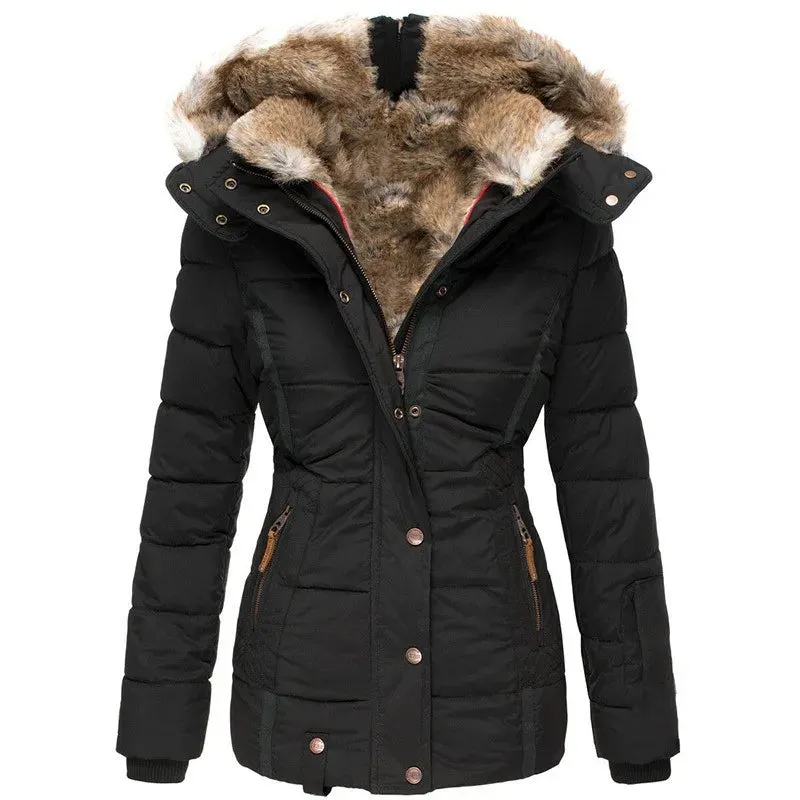Liana | Elegant fur-lined coat
