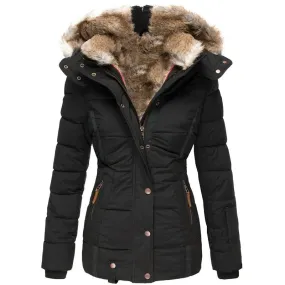 Liana | Elegant fur-lined coat