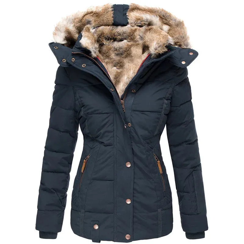 Liana | Elegant fur-lined coat