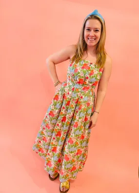 Magnolia Blooms Strapless Dress