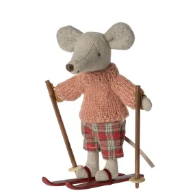 Maileg Winter Mouse with Skis - Big Sister (2023)