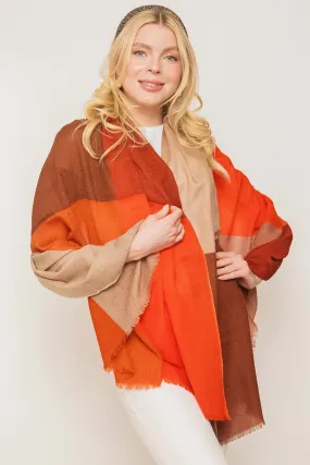 Merino Wool Silk Printed Shawl -  Winter Sale 50% Off - At checkout use code Winter50%