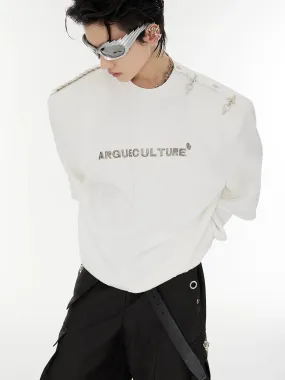 Metal One Shoulder Sweatshirt CLE0004