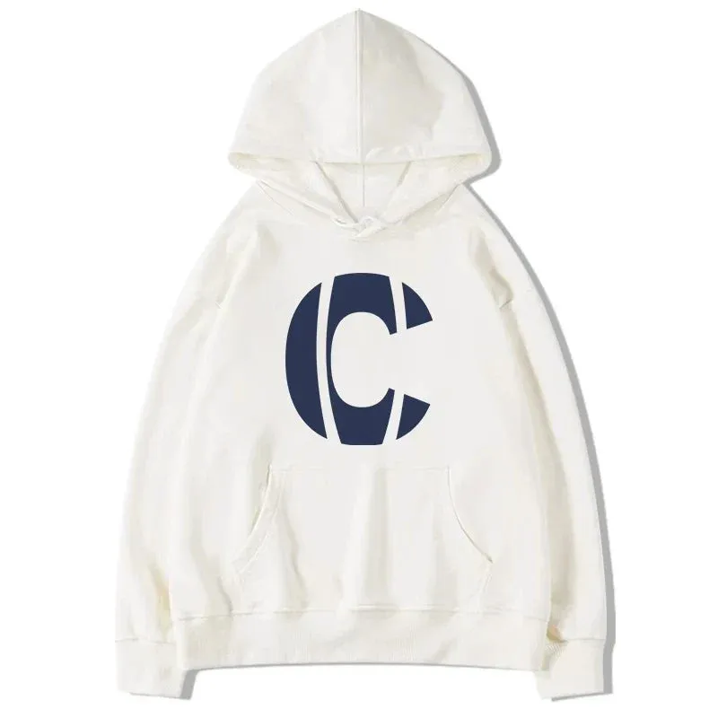 Metaversmall Simple Letter Printing Hooded Drawstring Loose Women Hoodies Winter New Solid Color Basic Casual Fashion Female Hoodies
