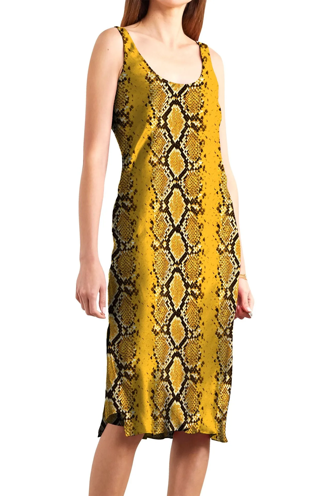 Midi Cami Dress made with Cupro vegan silk