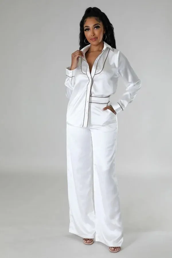 My Way Ivory Tunic Top Two Piece Set
