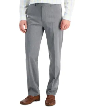 Nautica Mens Modern fit Dress Pants 34 / 32 Grey Solid