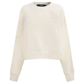NFL MINNESOTA VIKINGS NEUTRAL WOMEN'S CREWNECK (EGGSHELL)