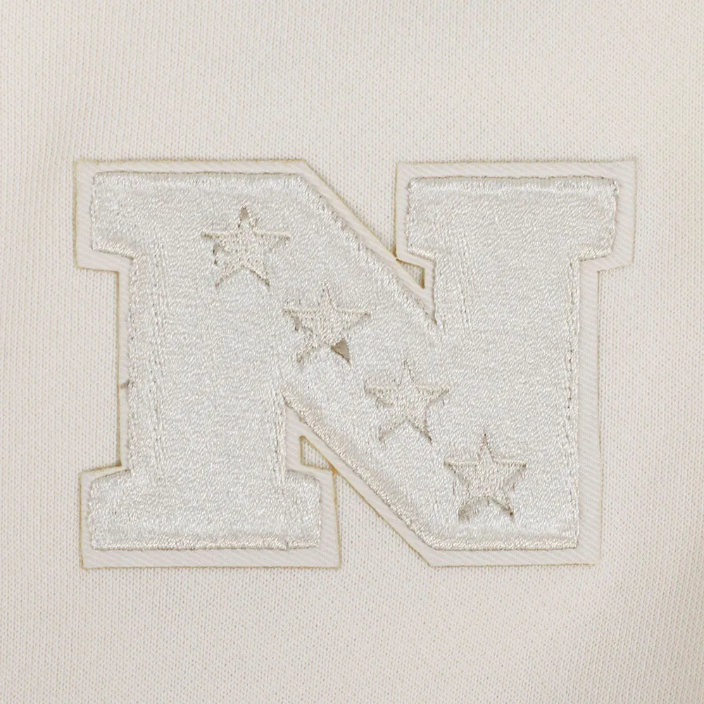 NFL MINNESOTA VIKINGS NEUTRAL WOMEN'S CREWNECK (EGGSHELL)