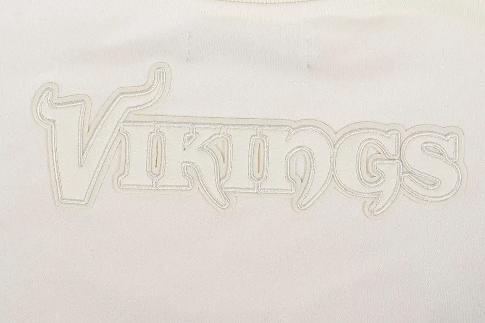 NFL MINNESOTA VIKINGS NEUTRAL WOMEN'S CREWNECK (EGGSHELL)