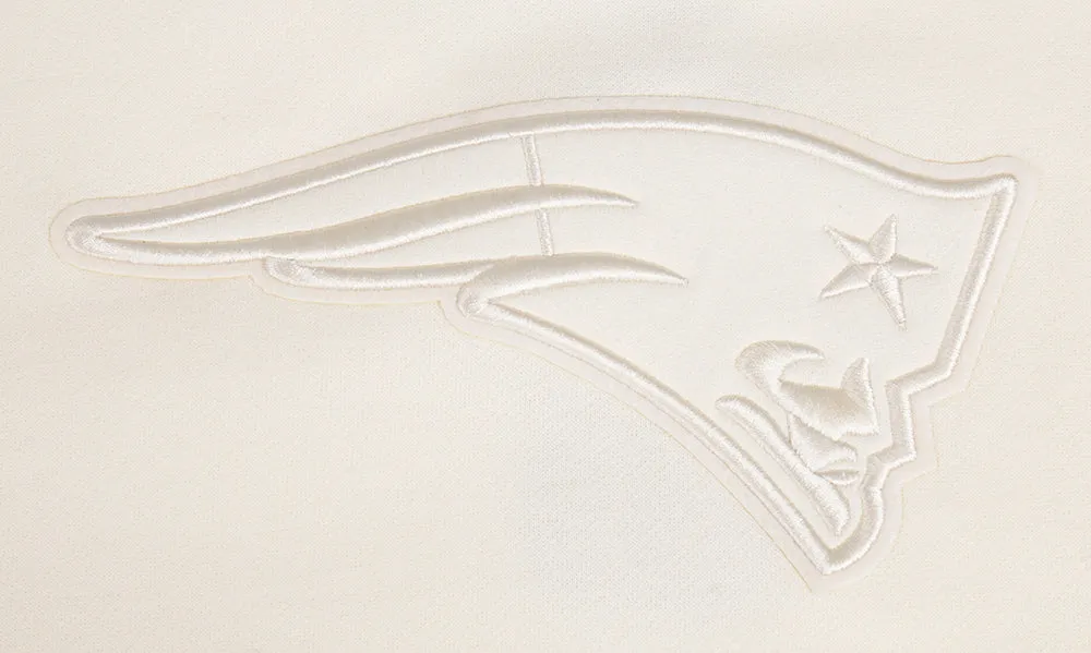 NFL NEW ENGLAND PATRIOTS NEUTRAL MEN'S DROP SHOULDER FLC CREWNECK (EGGSHELL)