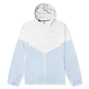 Nike Repel Packable Windrunner Jacket White Blue