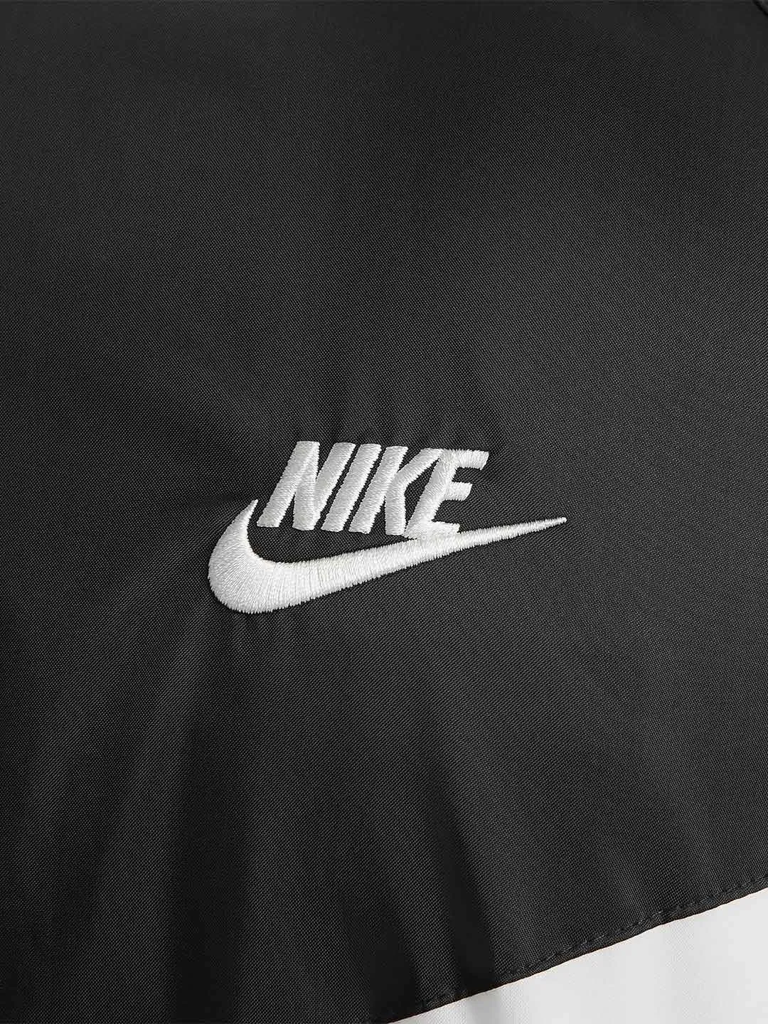 Nike Windrunner felpa bianco con cappuccio e zip