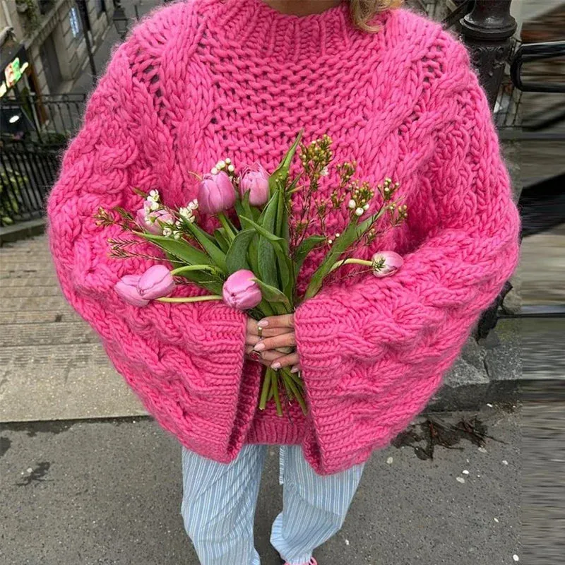 Oversized Loose Fit Knit Cardigan