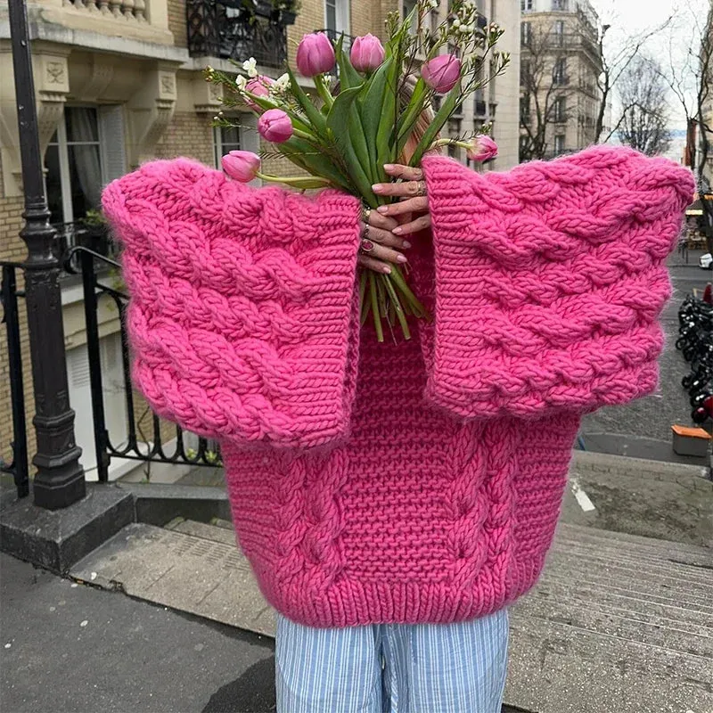 Oversized Loose Fit Knit Cardigan