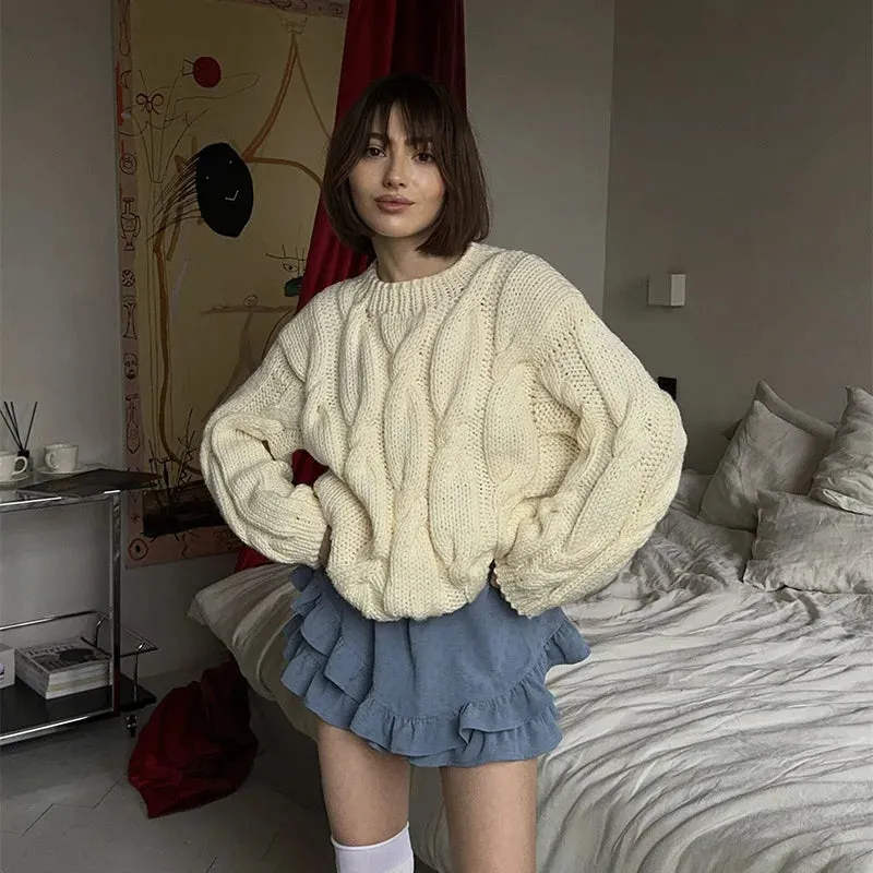 Oversized Loose Fit Knit Cardigan