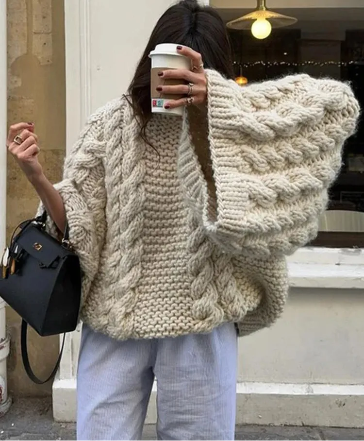 Oversized Loose Fit Knit Cardigan