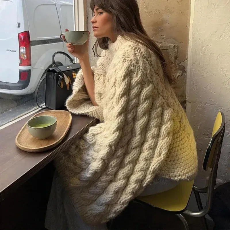 Oversized Loose Fit Knit Cardigan