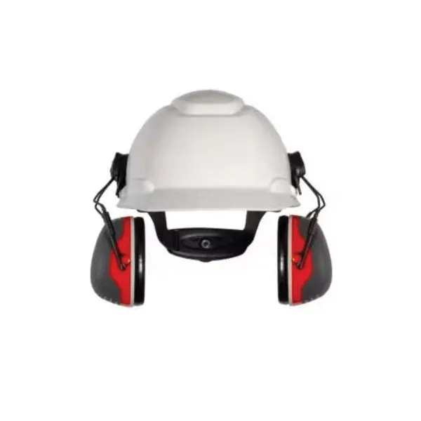 Peltor™ X3 Series 093045-93730 Earmuff, 25 dB NRR, PU Foam Ear Cushion, ABS/TPU Ear Cup, Black Ear Cup, Red Headband