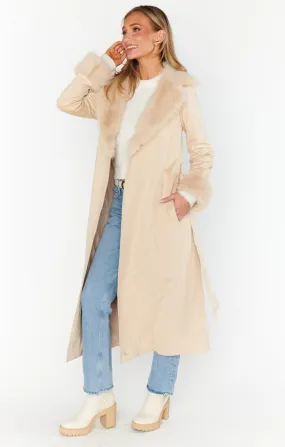 Penny Lane Long Coat Beige