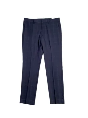 Perry Ellis Portfolio Mens Slim fit Dress Pants 38 / 30 Navy Blue