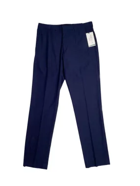 Perry Ellis Portfolio Mens Slim Fit Stretch Dress Pants Navy 38 x 30