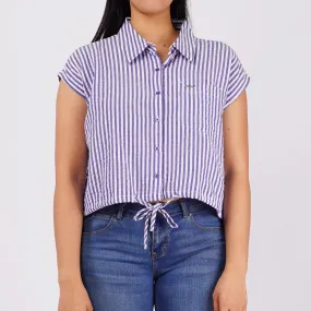 Petrol Basic Woven for Ladies Regular Fitting Shirt Trendy fashion 150280 (Peacoat)