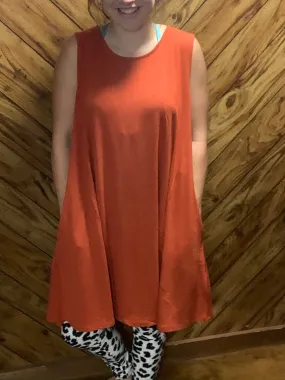 Plus Copper Sleeveless Tunic