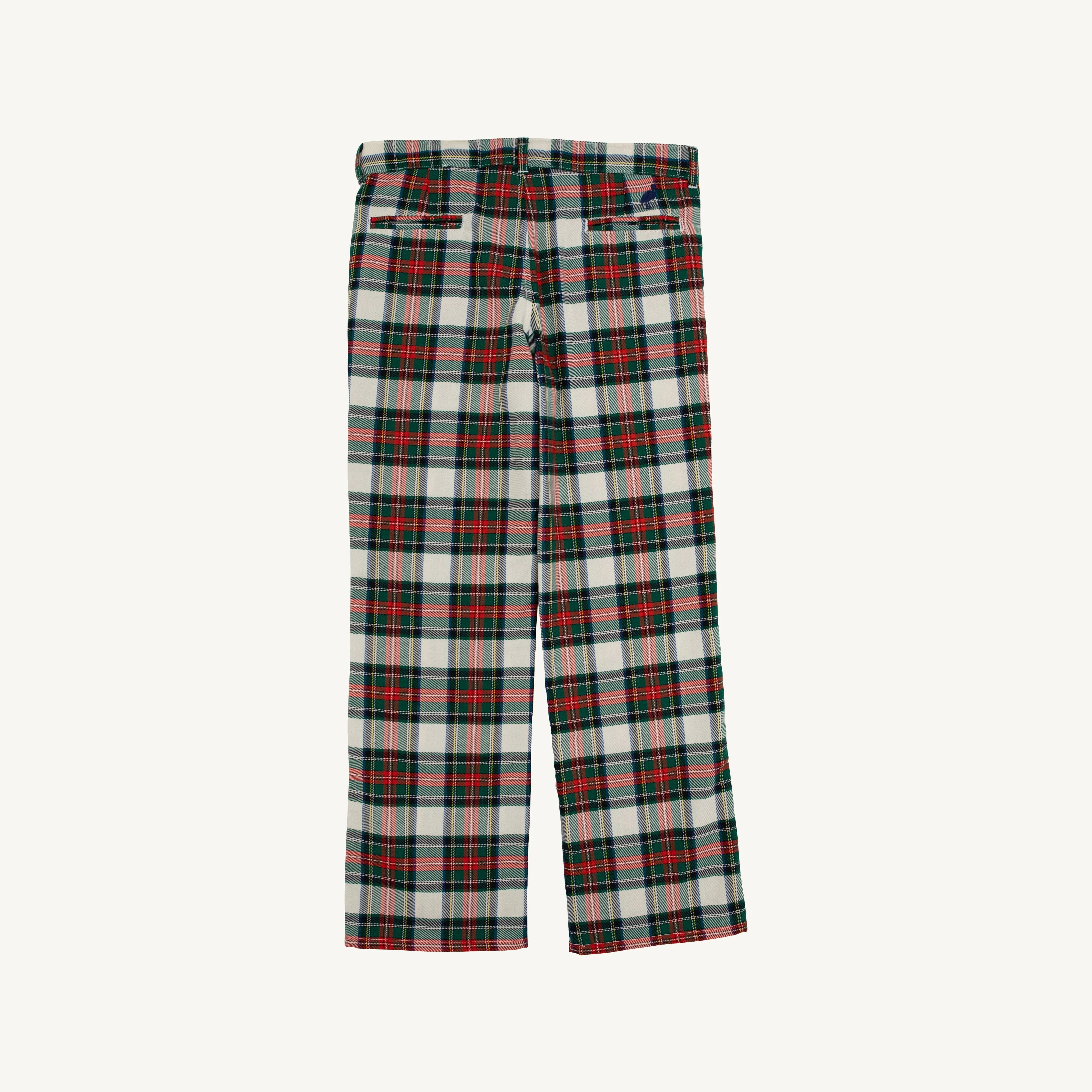 Prep School Pants - Aiken Place Plaid with Nantucket Navy Stork