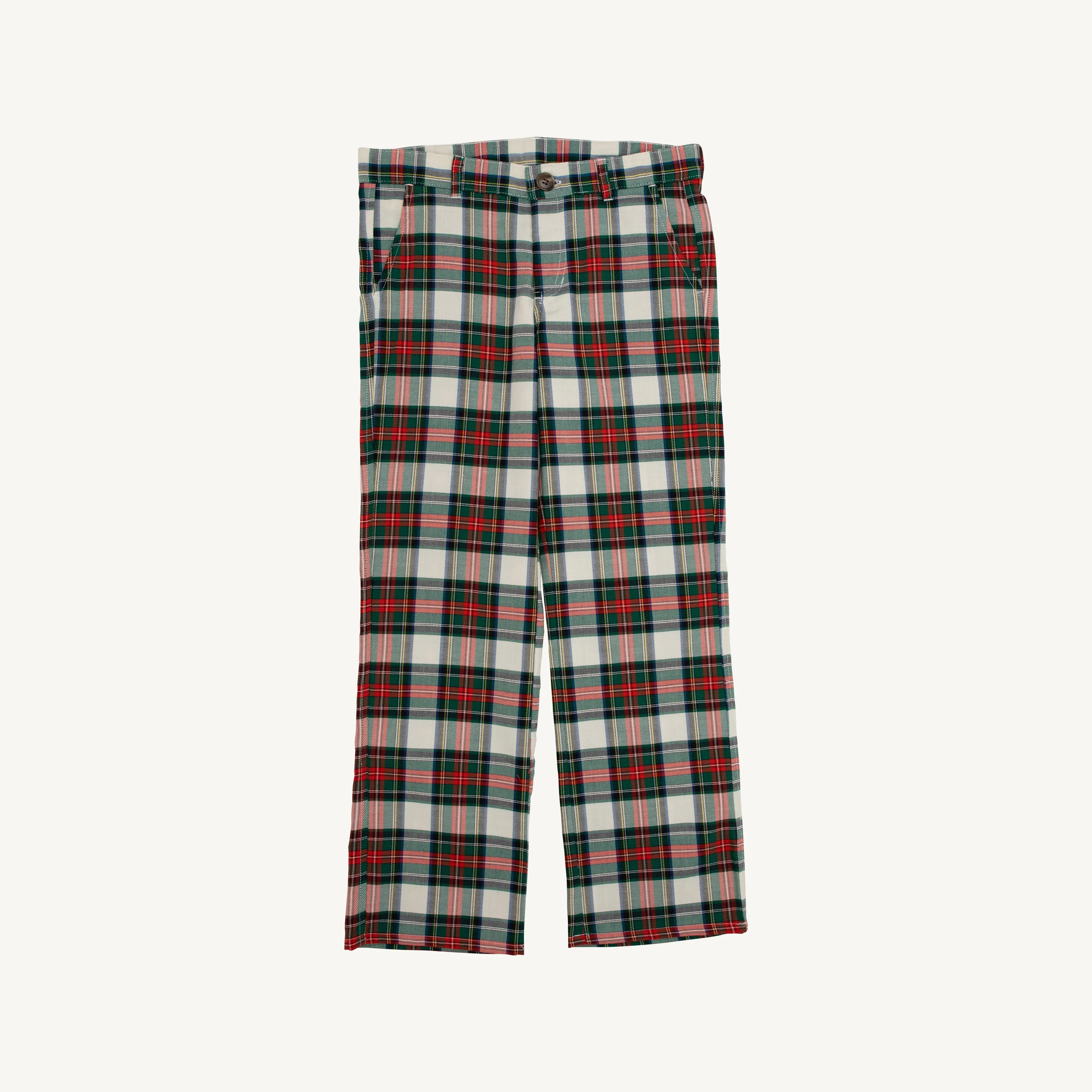 Prep School Pants - Aiken Place Plaid with Nantucket Navy Stork