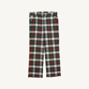 Prep School Pants - Aiken Place Plaid with Nantucket Navy Stork