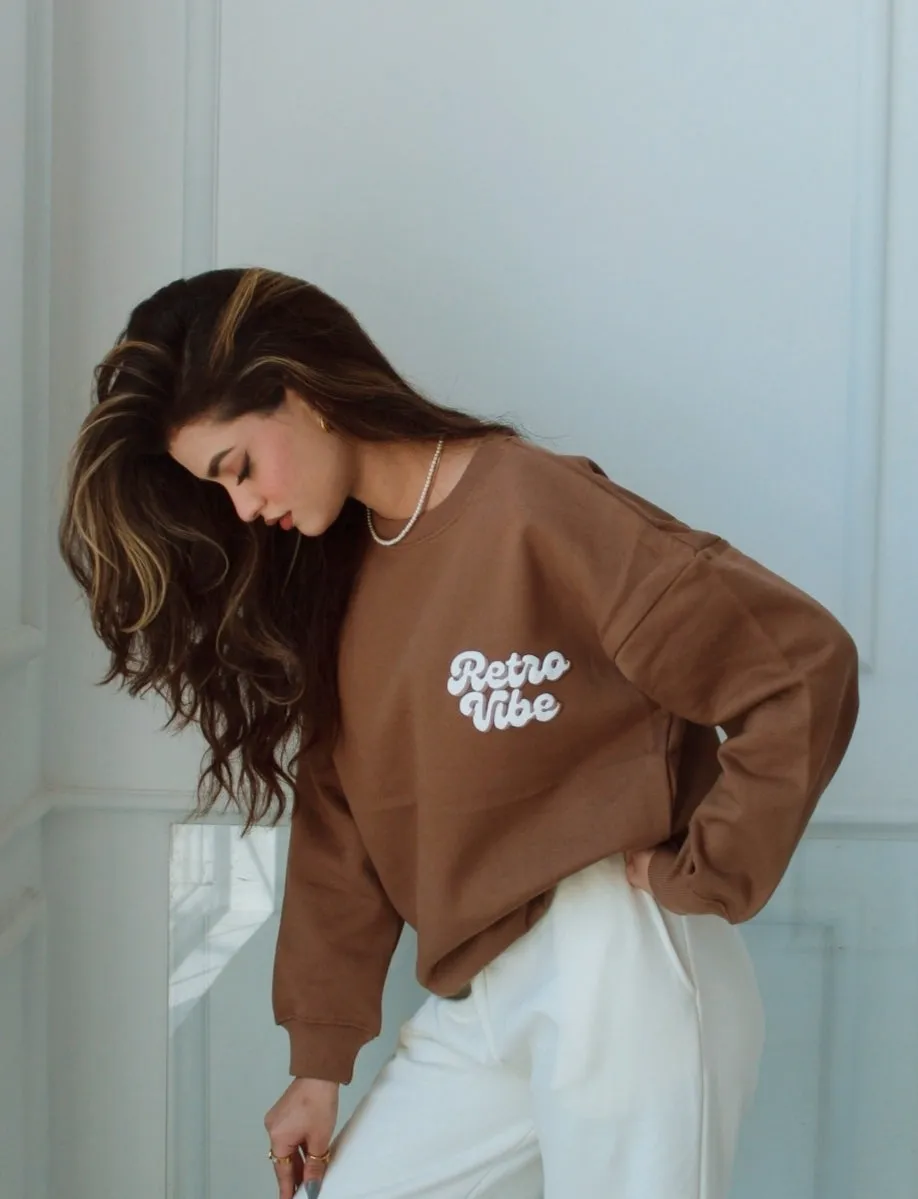 "RETRO VIBE" Oversized Sweatshirt