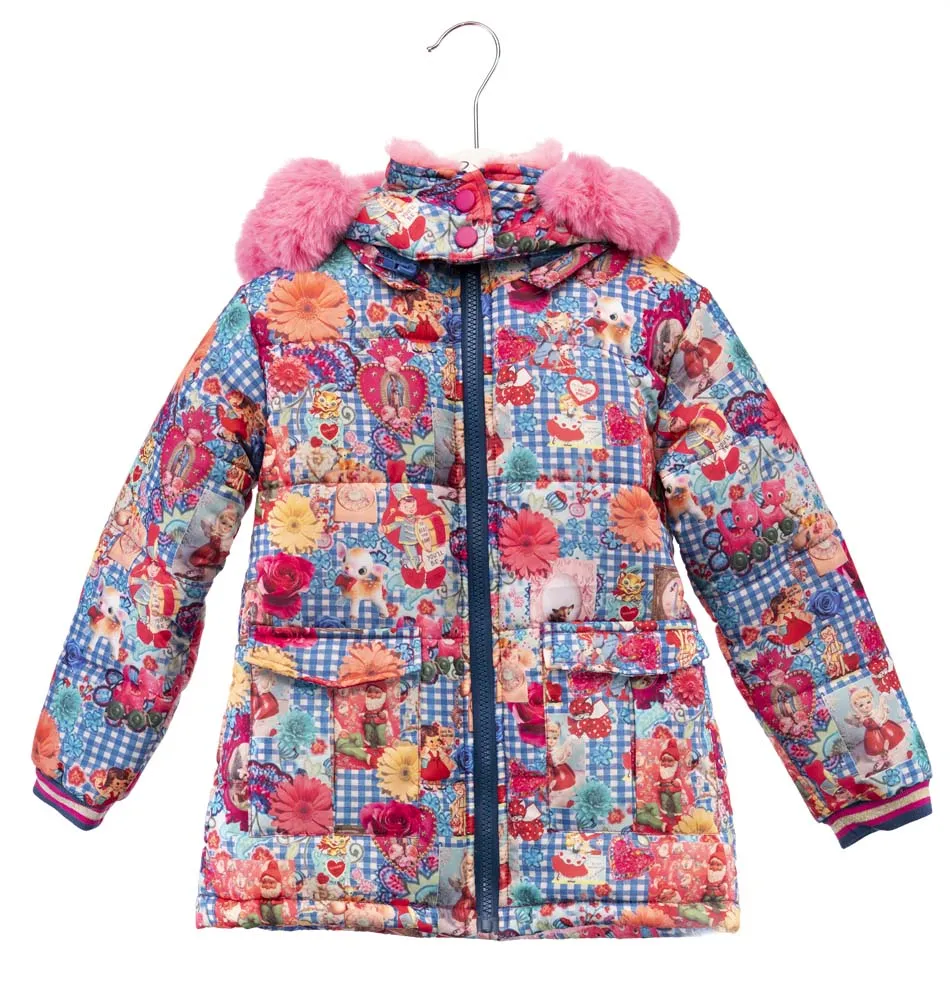 ROSALITA SENORITAS Jungfrau Girls Padded Coat with Faux Fur - CLEARANCE SALE