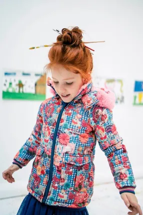 ROSALITA SENORITAS Jungfrau Girls Padded Coat with Faux Fur - CLEARANCE SALE