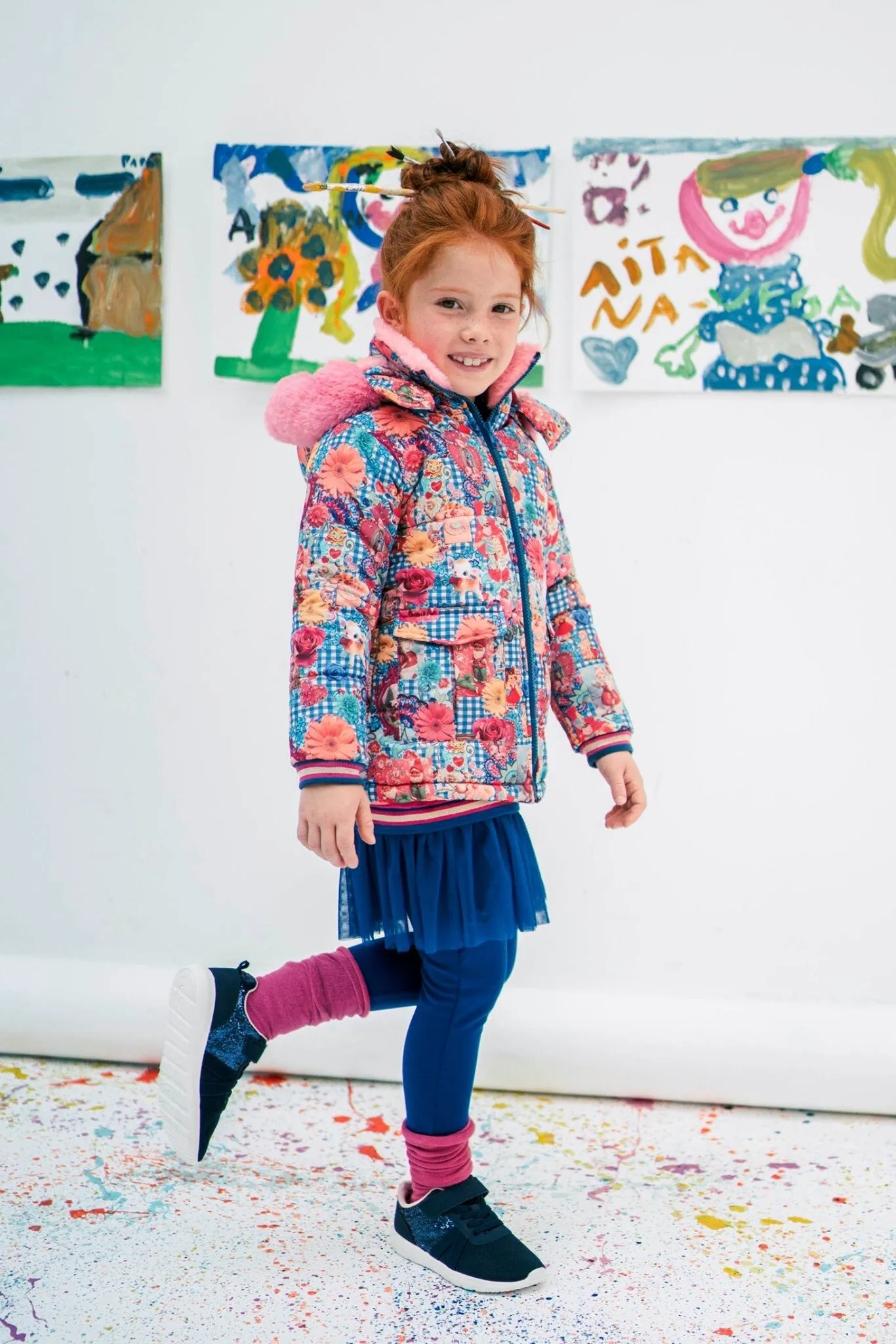 ROSALITA SENORITAS Jungfrau Girls Padded Coat with Faux Fur - CLEARANCE SALE