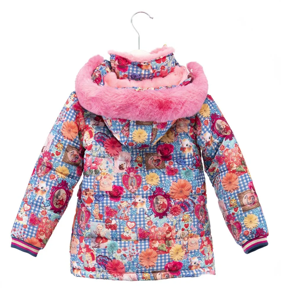 ROSALITA SENORITAS Jungfrau Girls Padded Coat with Faux Fur - CLEARANCE SALE