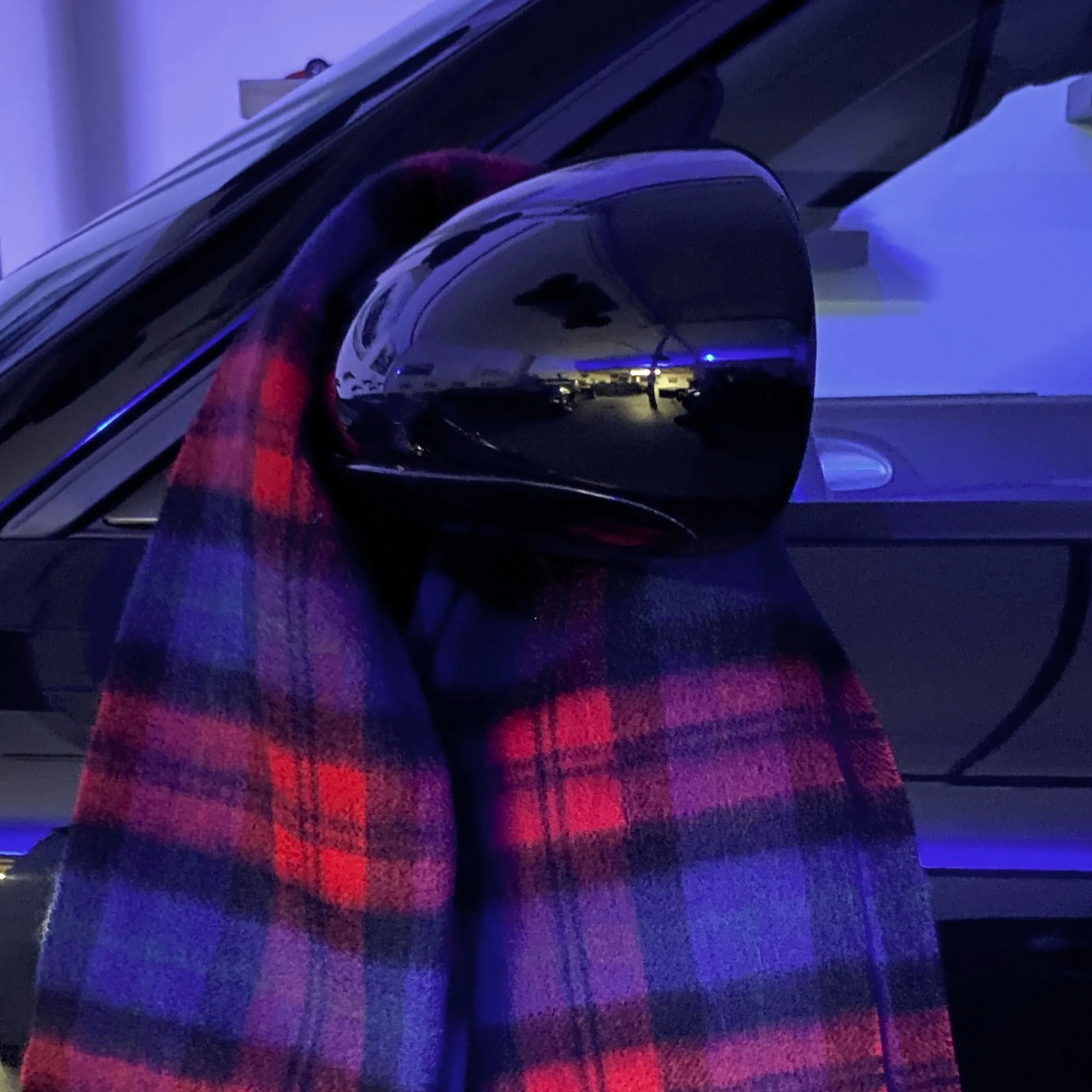 Scarf - Tartan - Red-Blue-Black