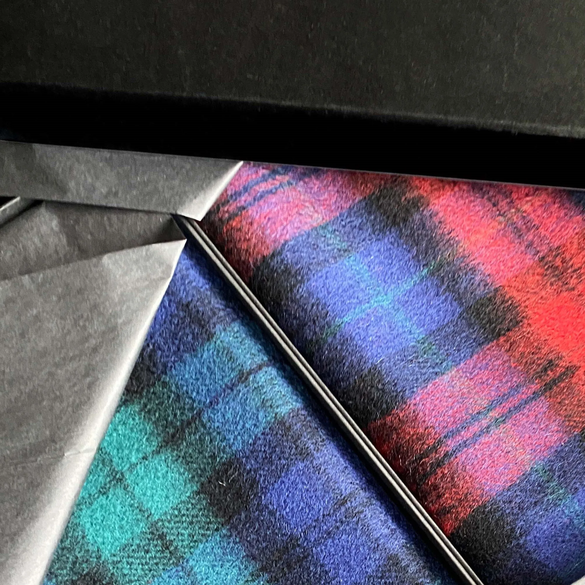 Scarf - Tartan - Red-Blue-Black