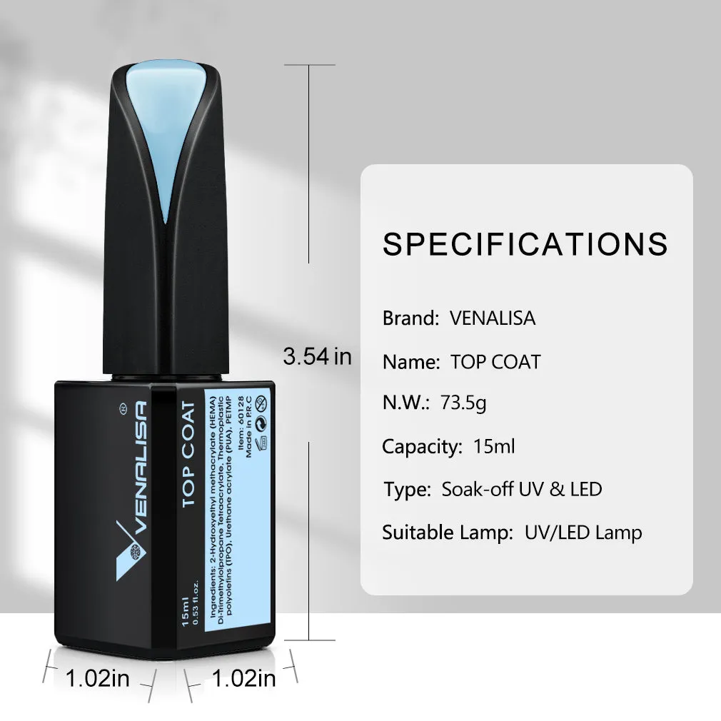 Shiny Tempered Top Coat 15ml
