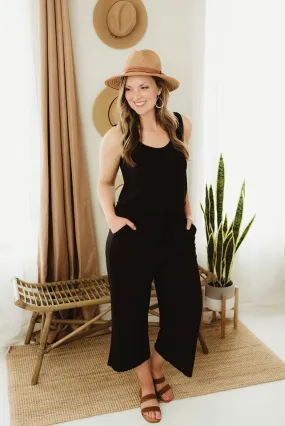 Sleeveless Cropped Jumpsuit