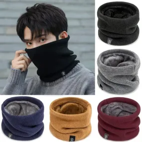 Soft Knitted Neck Warmer Scarf - Winter Face Cover