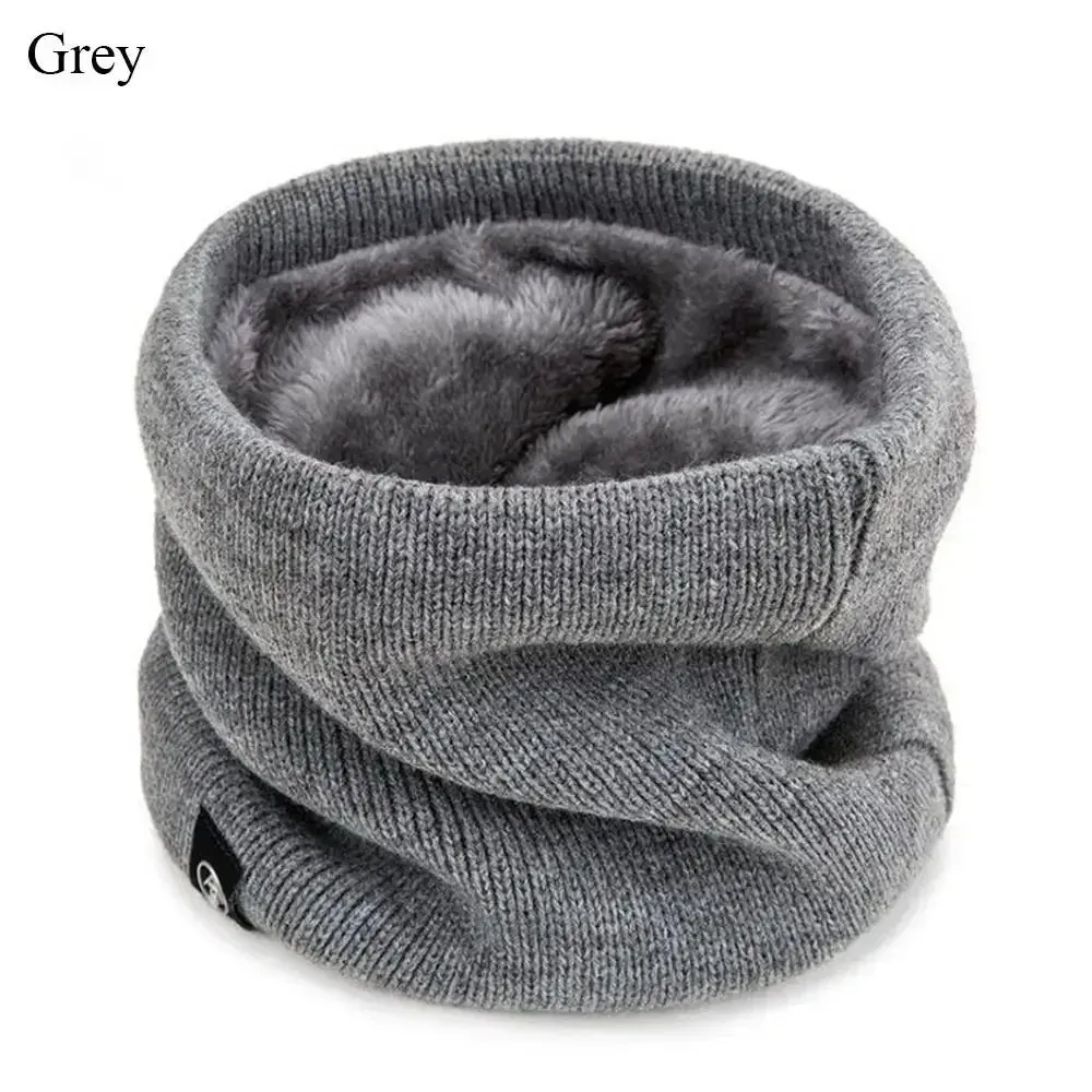 Soft Knitted Neck Warmer Scarf - Winter Face Cover