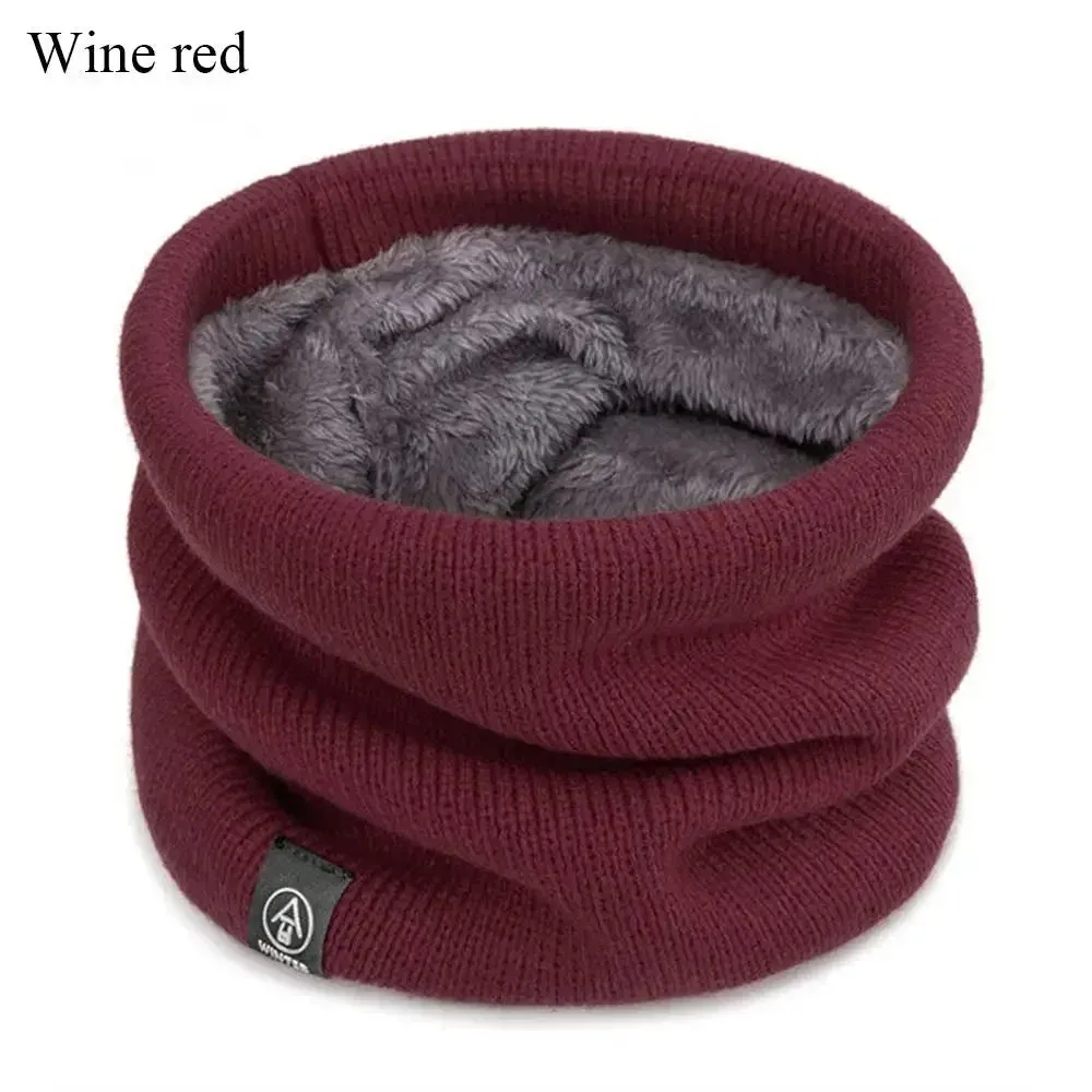 Soft Knitted Neck Warmer Scarf - Winter Face Cover