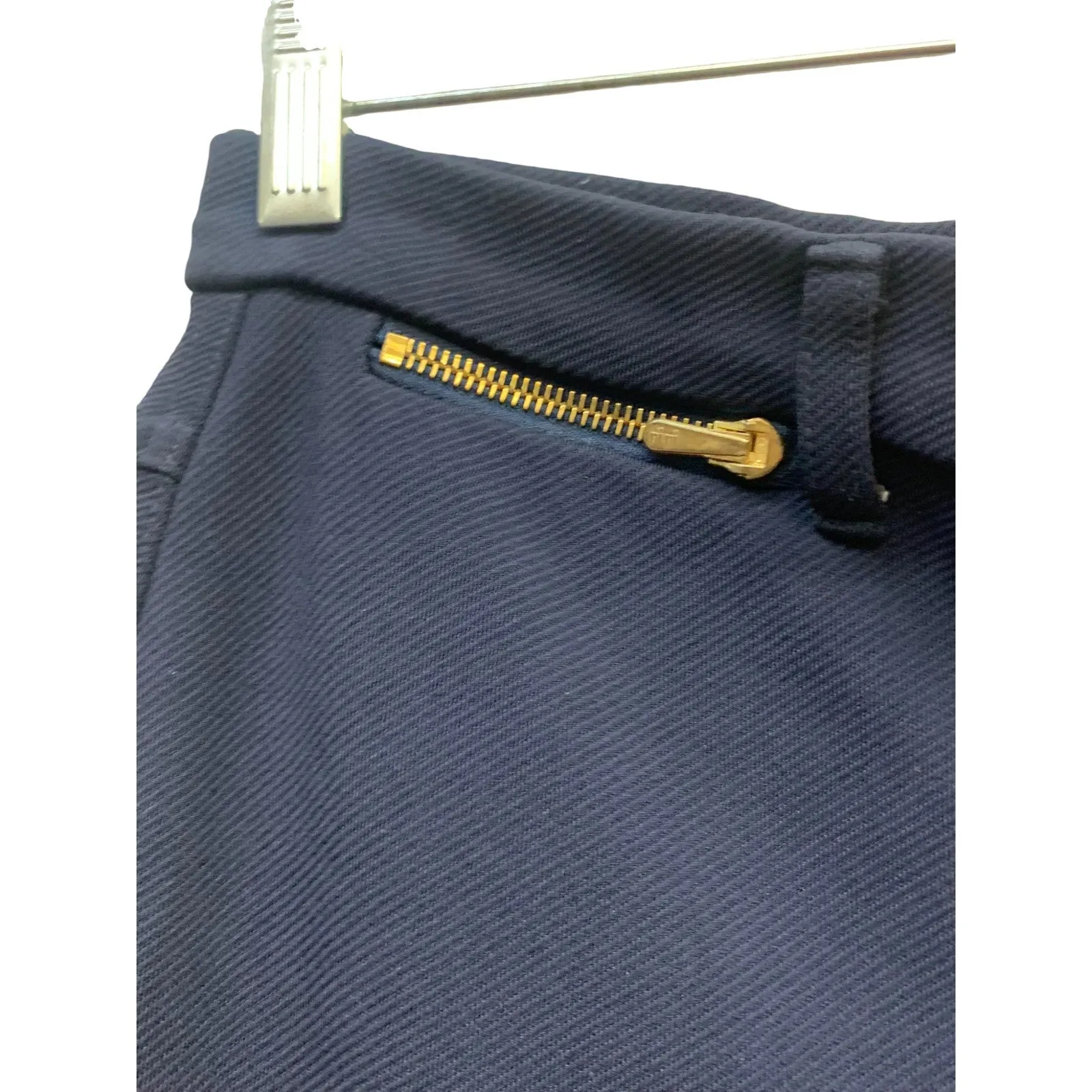 St. John Sport By Marie Gray Straight Leg High Rise Navy Pants SZ 6