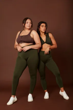 Timeless Leggings Full Length - Forest Green
