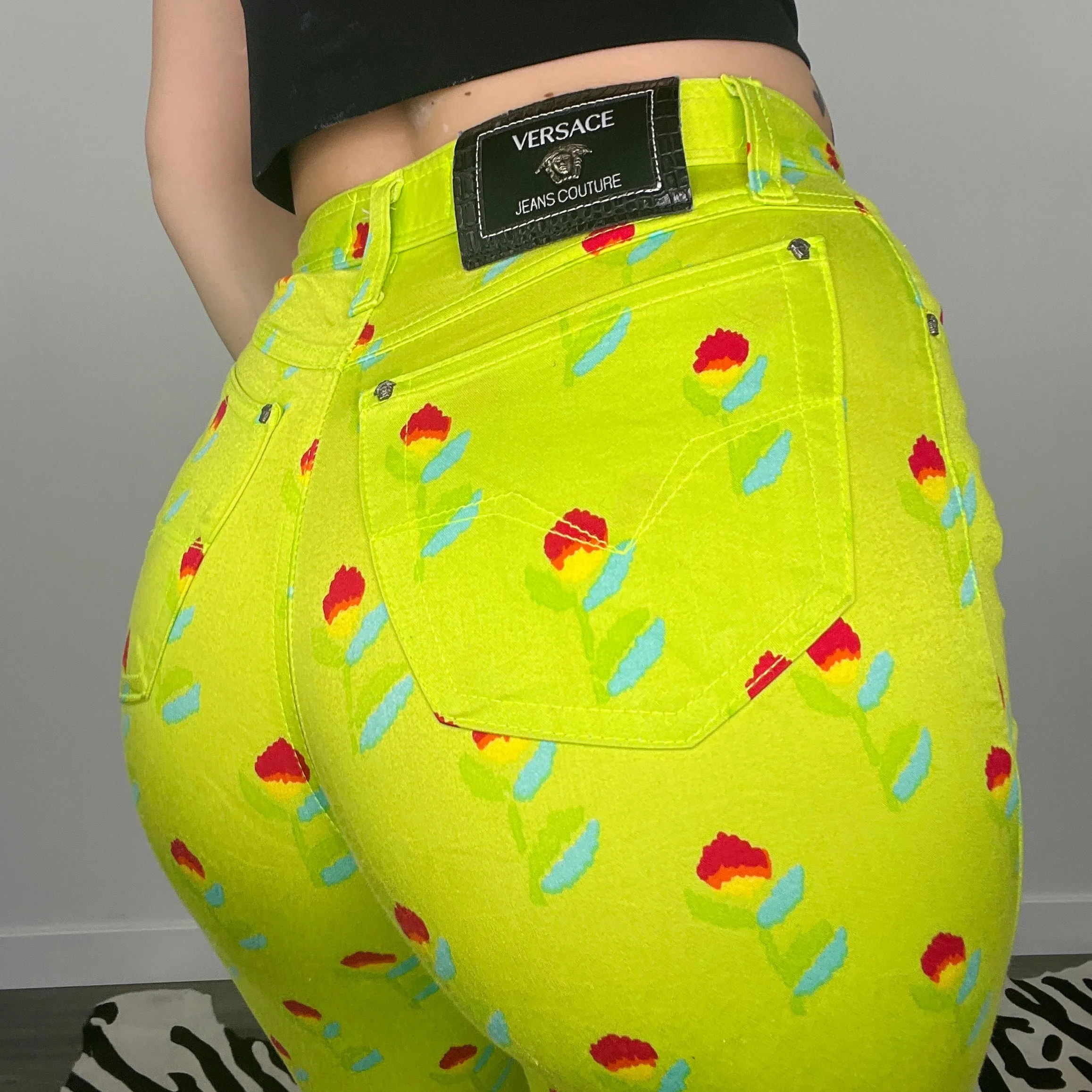 Versace Vintage Floral Pants